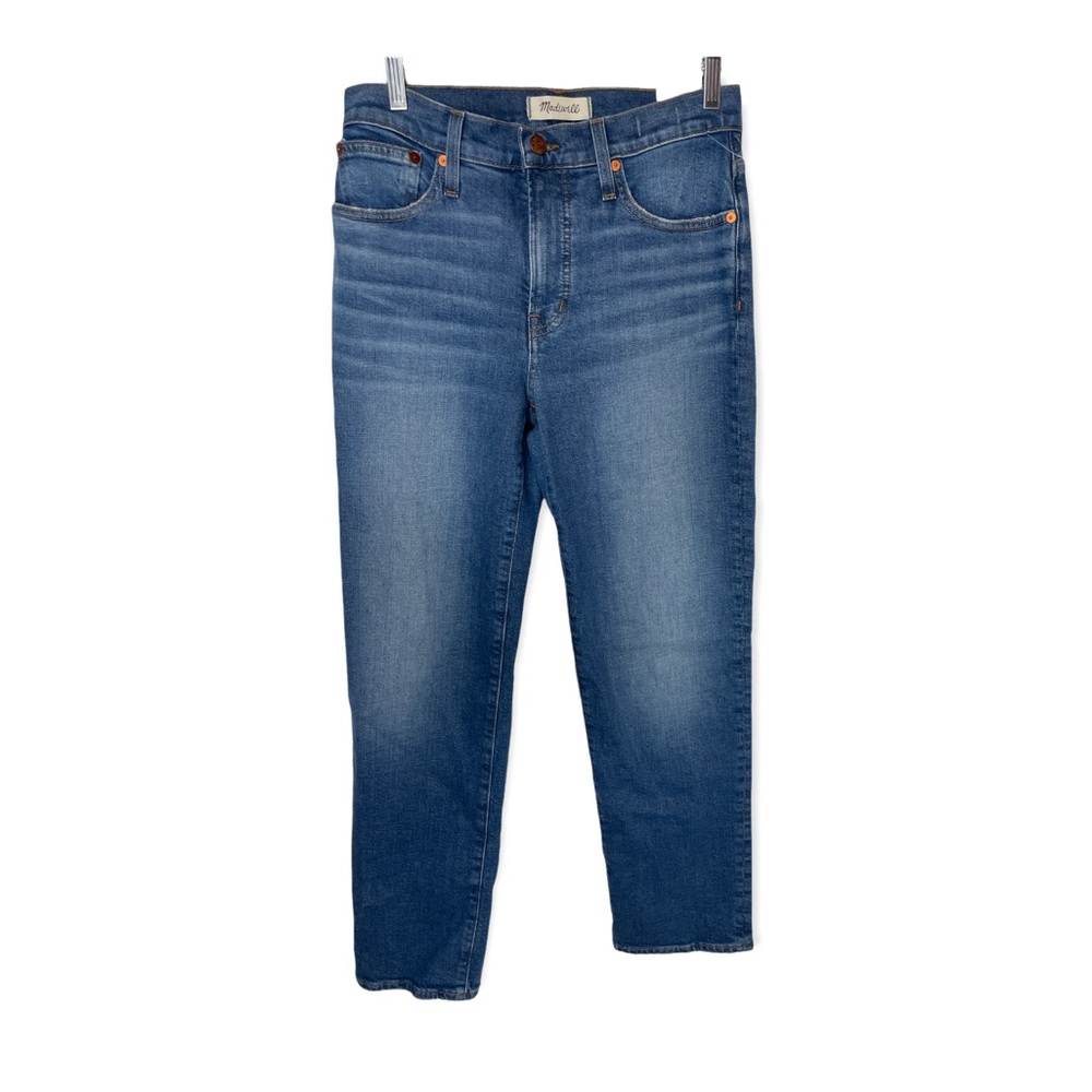 Madewell The mid-rise perfect vintage straight jean Marchman Wash Size 26